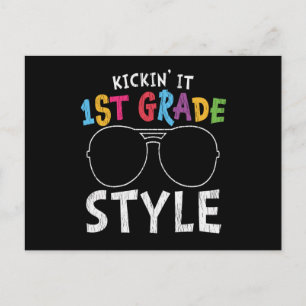 Cadeau voor eerste klas leerlingen op de eerste sc briefkaart