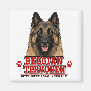 🐾 Cadeau voor eigenaar van een Belgische Tervuren Magneet