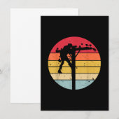 Cadeau voor elektricien monteur notitiekaartje (Voorkant / Achterkant)