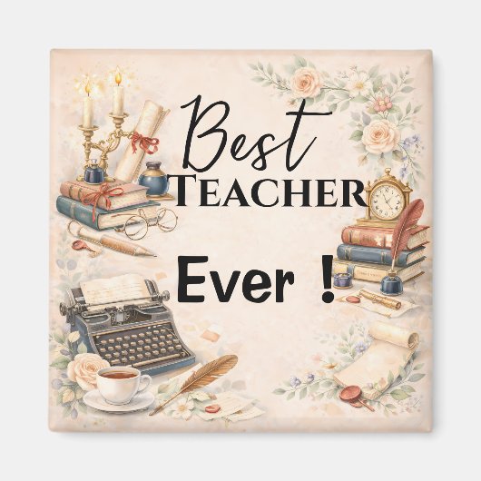 Cadeau voor Engelse leraar Bedankt einde schooljaa Magneet (Voorkant)