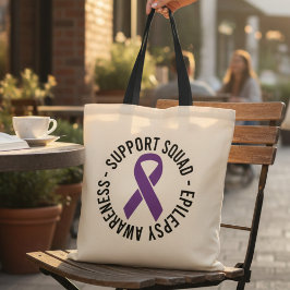 Cadeau voor epilepsie ondersteuningsgroep bewustzi tote bag