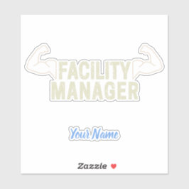 Cadeau voor Facility Manager of conciërge en huism Sticker