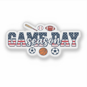 Cadeau voor fan van meerdere sporten en patriotism sticker
