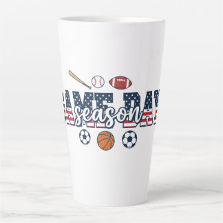 Cadeau voor fan van meervoudige sporten en patriot latte mok