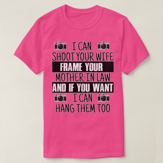 cadeau voor fotograaf t-shirt (Design voorkant)