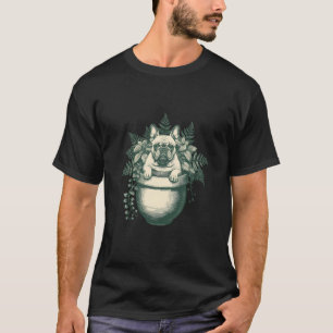 Cadeau voor Franse Bulldog Plantenliefhebber T-shirt