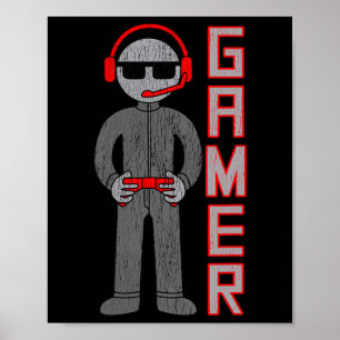 Cadeau voor gamerjongens voor de beste videogame s poster