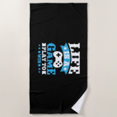 Cadeau voor gamers Het leven is een spel Strandlaken (Voorkant)