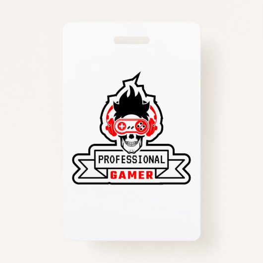 Cadeau voor gamers Professionele gamer Badge (Voorkant)