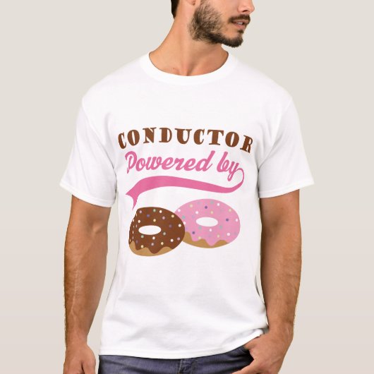 Cadeau voor geleider (donuts) t-shirt (Voorkant)