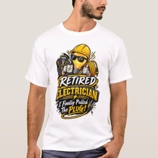 Cadeau voor Gepensioneerde Elektrikers T-shirt