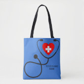cadeau voor gepersonaliseerde verpleegkundige tote bag (Voorkant)
