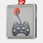 cadeau voor gepersonaliseerde videogamer metalen ornament (Links)