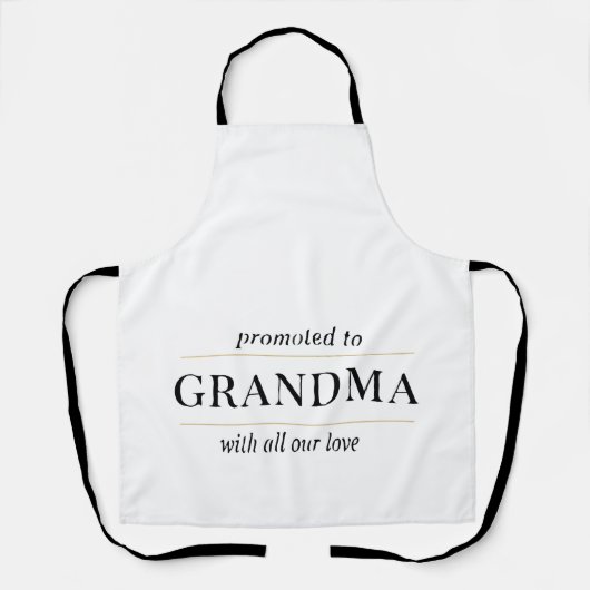 Cadeau voor gepromoveerde oma schort (Voorkant)