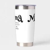 Cadeau voor gevestigde mama geïsoleerde drinkbeker (Links)