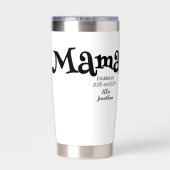 Cadeau voor gevestigde mama geïsoleerde drinkbeker (Achterkant)