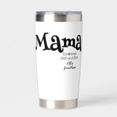 Cadeau voor gevestigde mama geïsoleerde drinkbeker (Voorkant)