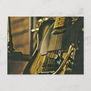 Cadeau voor gitarist vriend briefkaart