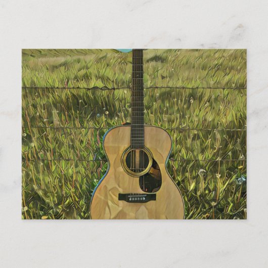 Cadeau voor gitarist vriend briefkaart (Voorkant)