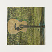 Cadeau voor gitarist vriend wandkleed (Voorkant (horizontaal))