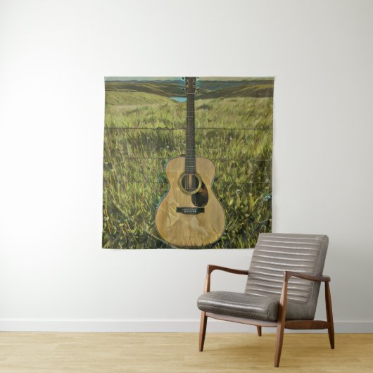 Cadeau voor gitarist vriend wandkleed (In situ)