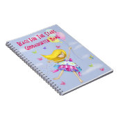 Cadeau voor Goddochter Meisjesachtig Motiverend Pe Notitieboek (Rechterzijde)