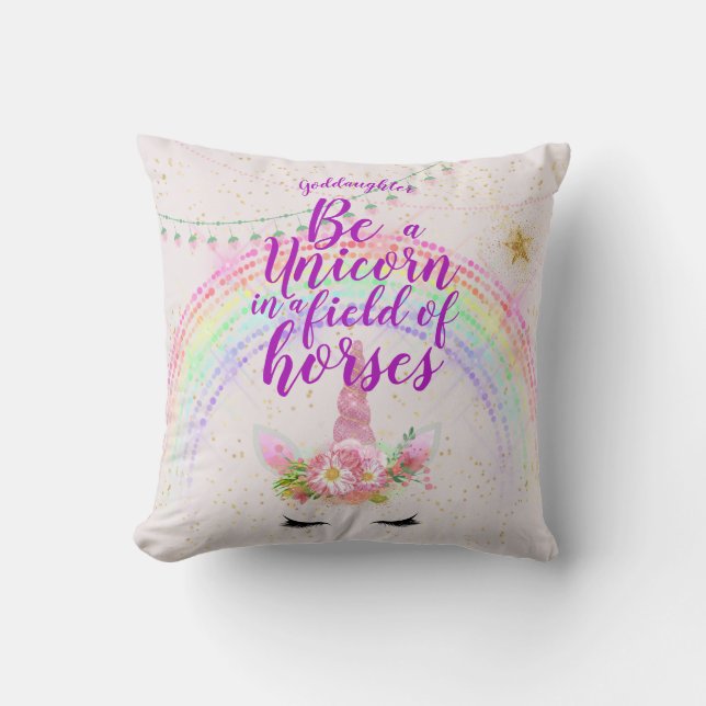 Cadeau voor Goddochter Motiverend Aanmoediging NAA Kussen (Voorkant)