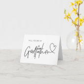 Cadeau voor Godfather om Godfather te zijn Kaart (Gele Bloem)