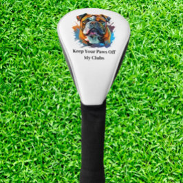 Cadeau voor golfers die van Bulldog houden Golfheadcover