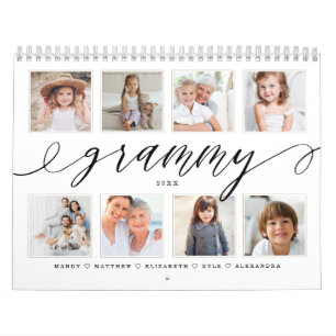 Cadeau voor Grammy   Kleinkinderen Familiefoto's Kalender