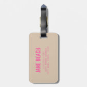 cadeau voor Grand Anse Seychellen La Digue Beach Bagagelabel (Achterkant verticaal)