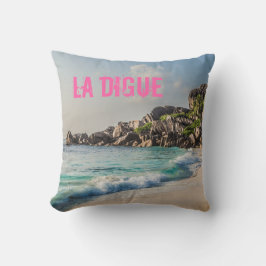 cadeau voor Grand Anse Seychellen La Digue Beach Kussen