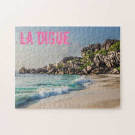 cadeau voor Grand Anse Seychellen La Digue Beach Legpuzzel