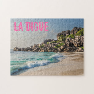 cadeau voor Grand Anse Seychellen La Digue Beach Legpuzzel