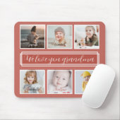 Cadeau voor Grandma Modern Multiple Photo Muismat (Met muis)