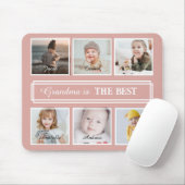 Cadeau voor Grandma Modern Multiple Photo Muismat (Met muis)