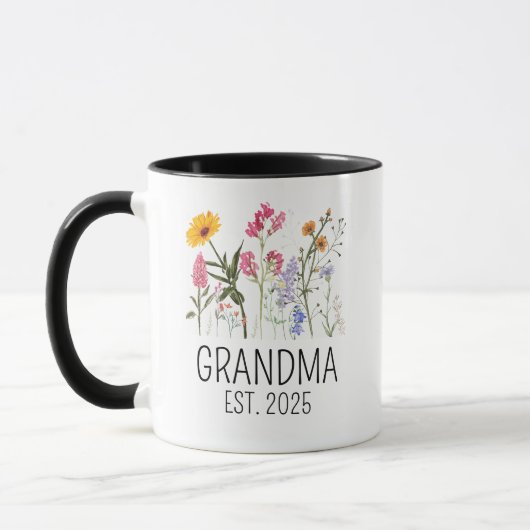 Cadeau voor grootouders zwangerschapsaankondiging mok (Links)