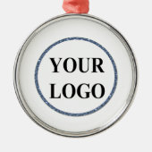 Cadeau voor Grootvader Kerstvakantie ADD LOGO Metalen Ornament (Voorkant)