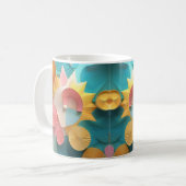 Cadeau voor haar mok abstract ontwerp (Voorkant links)