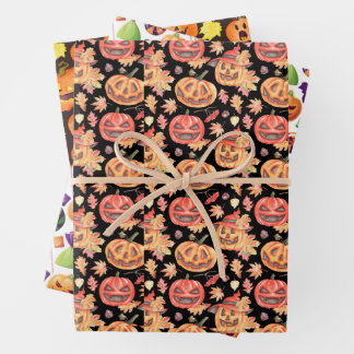 cadeau voor halloween inpakpapier vel