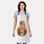Cadeau voor Halloween pompoen Schort (Gedragen)