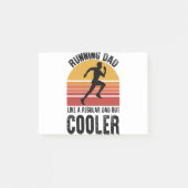 Cadeau voor hardloop vader Vaderdag Marathonloper Post-it® Notes (Voorkant)