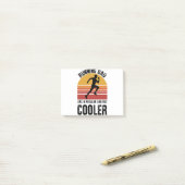 Cadeau voor hardloop vader Vaderdag Marathonloper  Post-it® Notes (Op bureau)