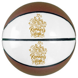 Cadeau voor hardloopster met Runner's High Basketbal