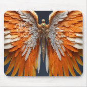 Cadeau voor Haroon Modern Butterfly Photo Grid Muismat (Voorkant)