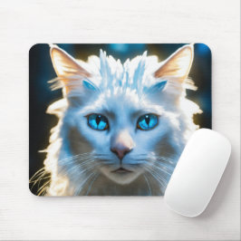 Cadeau voor Haroon Modern CuteCat Grid Muismat