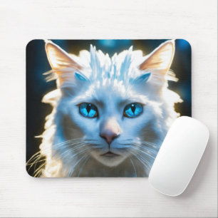 Cadeau voor Haroon Modern CuteCat Grid Muismat