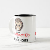 Cadeau voor Hedgehog Lover, Hedgehog Mok (Voorkant links)
