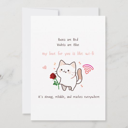 Cadeau voor Hem Cadeau voor Haar Grappige Rozen zi Kaart (Voorkant)