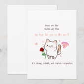 Cadeau voor Hem Cadeau voor Haar Grappige Rozen zi Kaart (Voorkant / Achterkant)